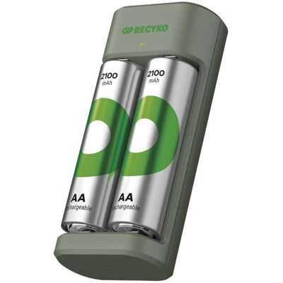 GP Batteries E221 (1 pcs, AA, AAA, Piles rechargeables + chargeur), Chargeur de batterie - Publicité GP Batteries E221 (1 pcs, AA, AAA, Piles rechargeables + chargeur), Chargeur de batterie - Publicité
