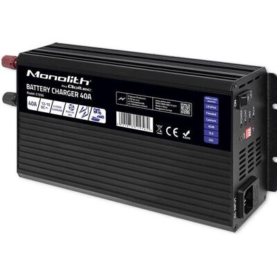 Qoltec 51956 Chargeur Monolitique Intelligent - LiFePO4, AGM, GEL, SLA - 12V - Publicité Qoltec 51956 Chargeur Monolitique Intelligent - LiFePO4, AGM, GEL, SLA - 12V - Publicité