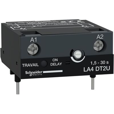Schneider Electric Temporisateur LA4DT2U - 1,5-30s, 4PDT, 24-250VAC/DC - Publicité Schneider Electric Temporisateur LA4DT2U - 1,5-30s, 4PDT, 24-250VAC/DC - Publicité