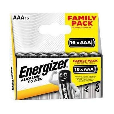 Piles AAA Energizer - Puissance Alcaline - Pack de 16 - Publicité Piles AAA Energizer - Puissance Alcaline - Pack de 16 - Publicité
