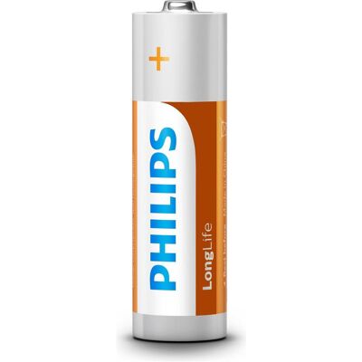 Philips Longlife (12 pcs, AA), Batteries + piles - Publicité Philips Longlife (12 pcs, AA), Batteries + piles - Publicité