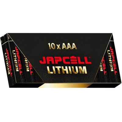 JAPCELL - Piles lithium AAA - AAA - Batterie - Publicité JAPCELL - Piles lithium AAA - AAA - Batterie - Publicité
