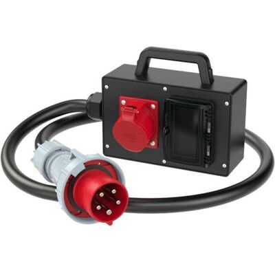 Distributeur d'énergie PCE - IP44, 63A, 5 broches, câble 2m - Publicité Distributeur d'énergie PCE - IP44, 63A, 5 broches, câble 2m - Publicité