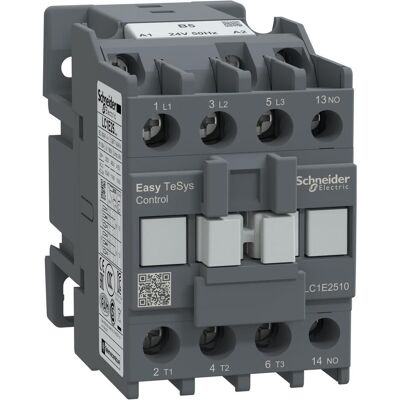 Schneider Easy TeSys Contacteur de puissance 3P 25A 1NO 24V AC 50Hz LC1E2510B5, Relai - Publicité Schneider Easy TeSys Contacteur de puissance 3P 25A 1NO 24V AC 50Hz LC1E2510B5, Relai - Publicité