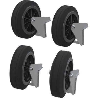RUNPOTEC 20711 VE4 - 125mm - roues pleines en caoutchouc - Lifter - Publicité RUNPOTEC 20711 VE4 - 125mm - roues pleines en caoutchouc - Lifter - Publicité