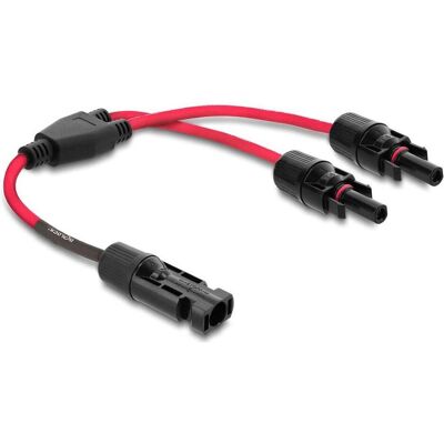 Delock, Accessoires pour groupes électrogènes, DL4 Solar Splitter Kabel 1 x Stecker zu 2 x Buchse 30 (Câble solaire) - Publicité Delock, Accessoires pour groupes électrogènes, DL4 Solar Splitter Kabel 1 x Stecker zu 2 x Buchse 30 (Câble solaire) - Publicité