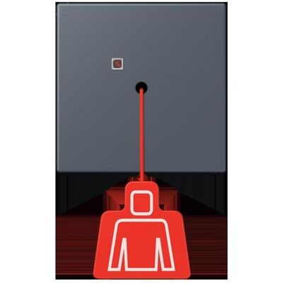JUNG Bouton-poussoir à tirette, Bouton + interrupteur, Gris - Publicité JUNG Bouton-poussoir à tirette, Bouton + interrupteur, Gris - Publicité