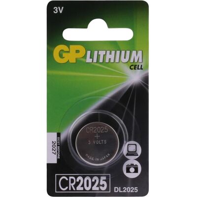 GP Batteries Cr2025 (1 pcs, CR2025, 165 mAh), Batteries + piles - Publicité GP Batteries Cr2025 (1 pcs, CR2025, 165 mAh), Batteries + piles - Publicité