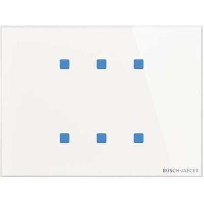 Busch-Jaeger TB/U6.11-CG Commande Tactile - 6 Boutons - Publicité Busch-Jaeger TB/U6.11-CG Commande Tactile - 6 Boutons - Publicité