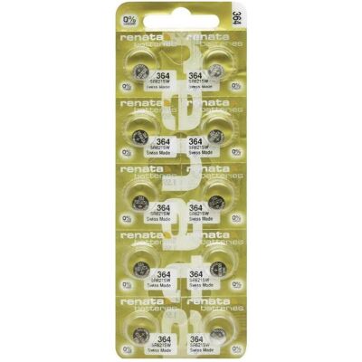 Renata Pile bouton oxyde d' 364 10 pcs (10 pcs, SR60, 20 mAh), Batteries + piles - Publicité Renata Pile bouton oxyde d' 364 10 pcs (10 pcs, SR60, 20 mAh), Batteries + piles - Publicité