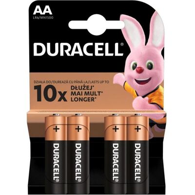 Pile alcaline Duracell LR6/MN1500 AA - Batteries - Publicité Pile alcaline Duracell LR6/MN1500 AA - Batteries - Publicité