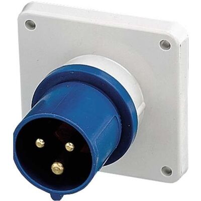 Mennekes, Prise + connecteur, MEN 817 Fiche de connexion CEE IP44 230V 32A 3p 6h (CEI 60309) - Publicité Mennekes, Prise + connecteur, MEN 817 Fiche de connexion CEE IP44 230V 32A 3p 6h (CEI 60309) - Publicité