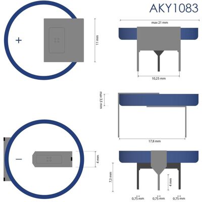 Akyga Knopfzelle CR 2032 3 V 1 St. 210 mAh Li-MnO2 CR2032 HP3B (1 pcs, CR2032, 210 mAh), Batteries + piles - Publicité Akyga Knopfzelle CR 2032 3 V 1 St. 210 mAh Li-MnO2 CR2032 HP3B (1 pcs, CR2032, 210 mAh), Batteries + piles - Publicité