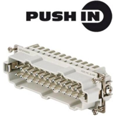 Insertion de contact Weidmüller HDC HE 24 MP - Push-in, 16A, 500V - Publicité Insertion de contact Weidmüller HDC HE 24 MP - Push-in, 16A, 500V - Publicité