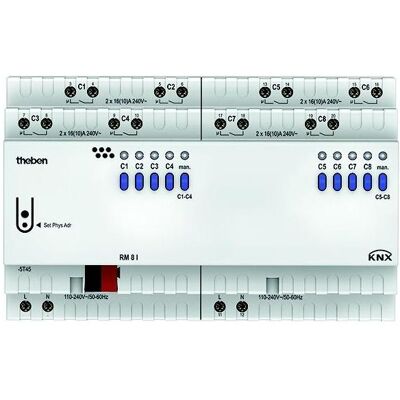 Theben RM 8 I KNX - Actionneur de commutation 8 canaux - Publicité Theben RM 8 I KNX - Actionneur de commutation 8 canaux - Publicité