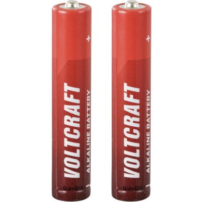 Voltcraft Pile Mini (AAAA) Mini (AAAA) Alcaline-Manganèse 1.5 V 500 mAh 2 pcs. (2 pcs, AAA, 500 mAh), Batteries + piles - Publicité Voltcraft Pile Mini (AAAA) Mini (AAAA) Alcaline-Manganèse 1.5 V 500 mAh 2 pcs. (2 pcs, AAA, 500 mAh), Batteries + piles - Publicité