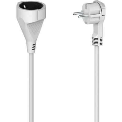 Hama Rallonge, Rallonge à contact de protection, fiche plate, pour l'intérieur, 2 m, blanc (2 m, CEE 7/3) - Publicité Hama Rallonge, Rallonge à contact de protection, fiche plate, pour l'intérieur, 2 m, blanc (2 m, CEE 7/3) - Publicité