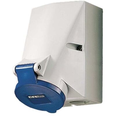 Mennekes, Prise de courant, MEN 735 32A7P 9H230V Boîte murale IP44 HW/VN - Publicité Mennekes, Prise de courant, MEN 735 32A7P 9H230V Boîte murale IP44 HW/VN - Publicité