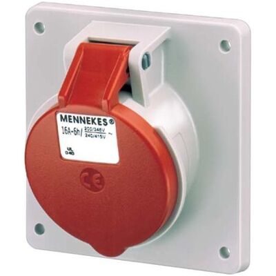 Mennekes 21160A Prise murale 63A 5P 6H 400V IP44 - Publicité Mennekes 21160A Prise murale 63A 5P 6H 400V IP44 - Publicité