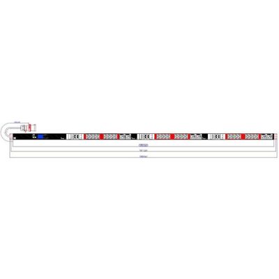 Bachmann BN2000 ALU 1HE24xC13 6xC19 6xLS 3 phases code couleur, Accessoire ASI - Publicité Bachmann BN2000 ALU 1HE24xC13 6xC19 6xLS 3 phases code couleur, Accessoire ASI - Publicité