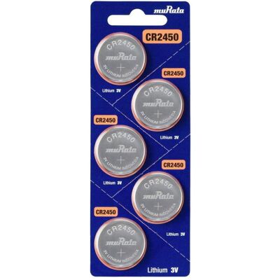 Murata Pile bouton au lithium (5 pcs, CR2450, 610 mAh), Batteries + piles - Publicité Murata Pile bouton au lithium (5 pcs, CR2450, 610 mAh), Batteries + piles - Publicité