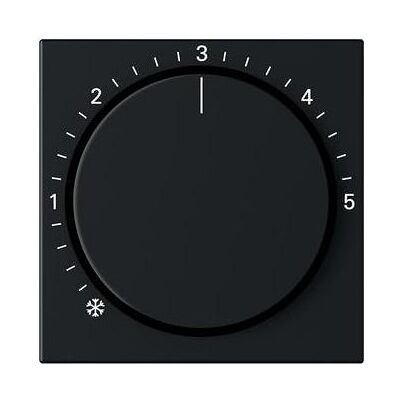 Gira 2706005 Cache RTR 230V Système 55 noir mat, Chauffage : accessoires - Publicité Gira 2706005 Cache RTR 230V Système 55 noir mat, Chauffage : accessoires - Publicité