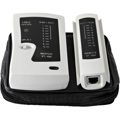 Televes Multimètre, Netzwerktester RJ45 + RJ11 (Testeur de câbles) - Publicité Televes Multimètre, Netzwerktester RJ45 + RJ11 (Testeur de câbles) - Publicité