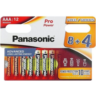 Energizer Pro Power Alkali-Batterien (Promo-Blisterware) LR03PPG/12HH 8+4F (12 pcs, AAA), Batteries + piles - Publicité Energizer Pro Power Alkali-Batterien (Promo-Blisterware) LR03PPG/12HH 8+4F (12 pcs, AAA), Batteries + piles - Publicité