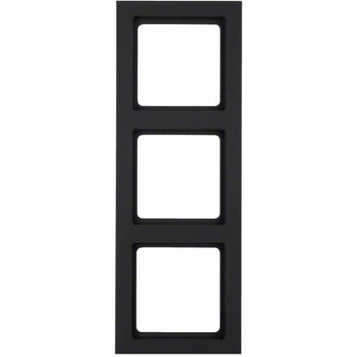 Berker, Accessoires Gamme d'interrupteurs, CADRE TRIPLE NOIR MAT / 10136095 Q.3 10136095 - Publicité Berker, Accessoires Gamme d'interrupteurs, CADRE TRIPLE NOIR MAT / 10136095 Q.3 10136095 - Publicité