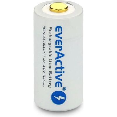 Everactive 16340 / RCR123A 3V 700 mAh - Batterie rechargeable (1 pcs, Spécifique à l'appareil, 650 mAh), Batteries + piles - Publicité Everactive 16340 / RCR123A 3V 700 mAh - Batterie rechargeable (1 pcs, Spécifique à l'appareil, 650 mAh), Batteries + piles - Publicité