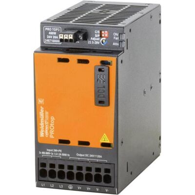 Alimentation Weidmüller PRO TOP3 - 24V 20A 480W - Triphasée - Publicité Alimentation Weidmüller PRO TOP3 - 24V 20A 480W - Triphasée - Publicité