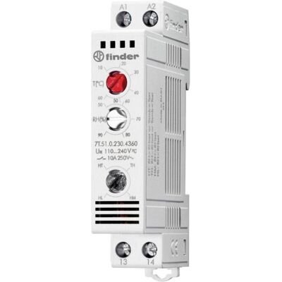 Finder Panel Thermo-Hygrostat, humidity & tempe, Thermomètre + hygromètre, Blanc - Publicité Finder Panel Thermo-Hygrostat, humidity & tempe, Thermomètre + hygromètre, Blanc - Publicité