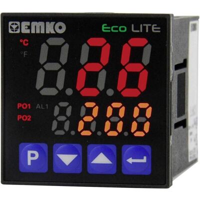 Emko Régulateur de température (L x l H) 90 48 mm, Thermostat, Noir - Publicité Emko Régulateur de température (L x l H) 90 48 mm, Thermostat, Noir - Publicité
