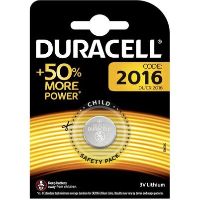 Duracell Électronique (1 pcs, CR2016, 90 mAh), Batteries + piles - Publicité Duracell Électronique (1 pcs, CR2016, 90 mAh), Batteries + piles - Publicité
