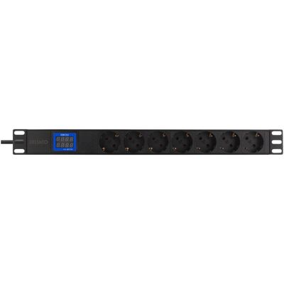 Deltaco Multiprise, GT-8641 power extension 7 AC outlet(s) Indoor Black (Extension de puissance 7 sorties CA) (7x, CEE 7/3, 2 m) - Publicité Deltaco Multiprise, GT-8641 power extension 7 AC outlet(s) Indoor Black (Extension de puissance 7 sorties CA) (7x, CEE 7/3, 2 m) - Publicité
