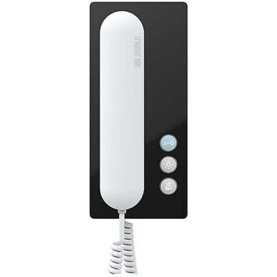 Siedle, Sonnette + interphone, S. & Soehne Téléphone bus standard noir-brillant/blanc BTS 850-02 SH (Filaire) - Publicité Siedle, Sonnette + interphone, S. & Soehne Téléphone bus standard noir-brillant/blanc BTS 850-02 SH (Filaire) - Publicité