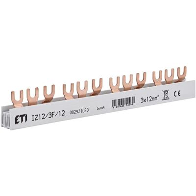 Eti BUSBAR 3 P IZ 12/3 F/12 0,21 M 10/12 MM, Câble + prise électronique - Publicité Eti BUSBAR 3 P IZ 12/3 F/12 0,21 M 10/12 MM, Câble + prise électronique - Publicité