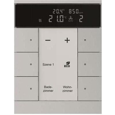 Busch-Jaeger BJ SBC/U6.0.11-83 Appareil HVAC/CO2,6x, Thermostat, Argent - Publicité Busch-Jaeger BJ SBC/U6.0.11-83 Appareil HVAC/CO2,6x, Thermostat, Argent - Publicité