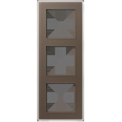 JUNG, Accessoires Gamme d'interrupteurs, AV583GLMMO Cadre en verre 3f - Publicité JUNG, Accessoires Gamme d'interrupteurs, AV583GLMMO Cadre en verre 3f - Publicité