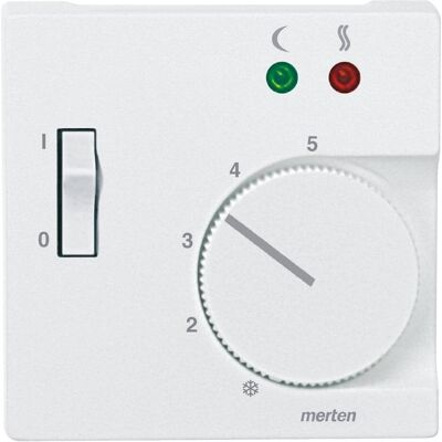 Merten Plaque centrale p. 535819, Thermostat, Blanc - Publicité Merten Plaque centrale p. 535819, Thermostat, Blanc - Publicité