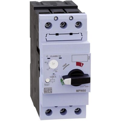 Weg, Disjoncteur, Disjoncteur de protection moteur MPW80-3-U040 réglable 40 A IP20 1 pc. Publicité Weg, Disjoncteur, Disjoncteur de protection moteur MPW80-3-U040 réglable 40 A IP20 1 pc. Publicité