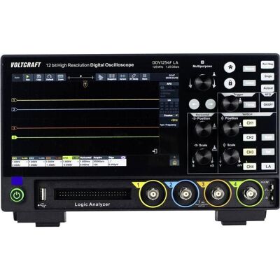 Voltcraft, Multimètre, DOV1254F LA Digital-Oszilloskop 125 MHz 4-Kanal 1.25 GSa/s 100 Mpts 1 (CAT II, Oscilloscope) - Publicité Voltcraft, Multimètre, DOV1254F LA Digital-Oszilloskop 125 MHz 4-Kanal 1.25 GSa/s 100 Mpts 1 (CAT II, Oscilloscope) - Publicité