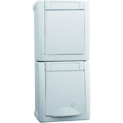 Panasonic 90591198-DE Prise et interrupteur IP54 - Blanc - Prise électrique - Publicité Panasonic 90591198-DE Prise et interrupteur IP54 - Blanc - Prise électrique - Publicité