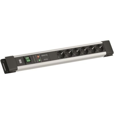 Bachmann, Multiprise, CONNECTUS 6xCEE7/3 1xGVS 1xSchalter 2.0m CEE7/7 Grau (6x, CEE 7/3, CEE 7/4, Type 13, 2 m) - Publicité Bachmann, Multiprise, CONNECTUS 6xCEE7/3 1xGVS 1xSchalter 2.0m CEE7/7 Grau (6x, CEE 7/3, CEE 7/4, Type 13, 2 m) - Publicité