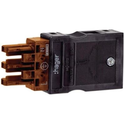Hager Gkwakc3, Câble + prise électronique, Marron - Publicité Hager Gkwakc3, Câble + prise électronique, Marron - Publicité