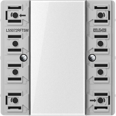 JUNG, Accessoires Gamme d'interrupteurs, Emetteur mural monobloc radio KNX LS AP 2 canaux LS5072RFTSM - Publicité JUNG, Accessoires Gamme d'interrupteurs, Emetteur mural monobloc radio KNX LS AP 2 canaux LS5072RFTSM - Publicité