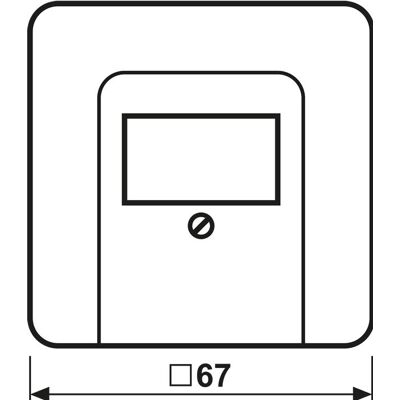JUNG, Accessoires Gamme d'interrupteurs, Plaque centrale TAE 1f CD go/brz glz CD569TGB - Publicité JUNG, Accessoires Gamme d'interrupteurs, Plaque centrale TAE 1f CD go/brz glz CD569TGB - Publicité