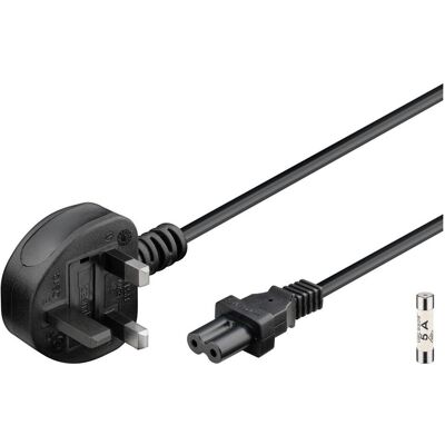 Goobay, Rallonge, Câble d'alimentation Grande-Bretagne, 1,5 m, noir, 1.5 m (1.50 m) - Publicité Goobay, Rallonge, Câble d'alimentation Grande-Bretagne, 1,5 m, noir, 1.5 m (1.50 m) - Publicité