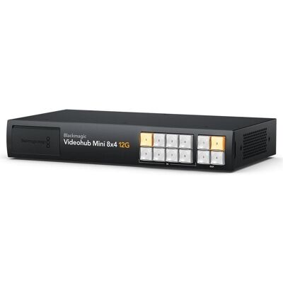Blackmagic Videohub Mini 8x4 12G, Convertisseur vidéo - Publicité Blackmagic Videohub Mini 8x4 12G, Convertisseur vidéo - Publicité