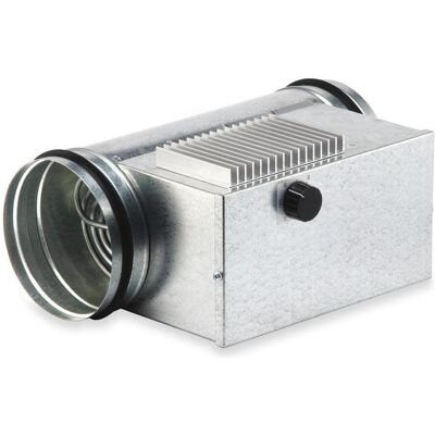 Helios, Ventilateur d'aération, HELI EHR-R 0,8/125 TR Batterie de chauffage électrique 0,8 KW avec régulation de chauffage intégrée - Publicité Helios, Ventilateur d'aération, HELI EHR-R 0,8/125 TR Batterie de chauffage électrique 0,8 KW avec régulation de chauffage intégrée - Publicité